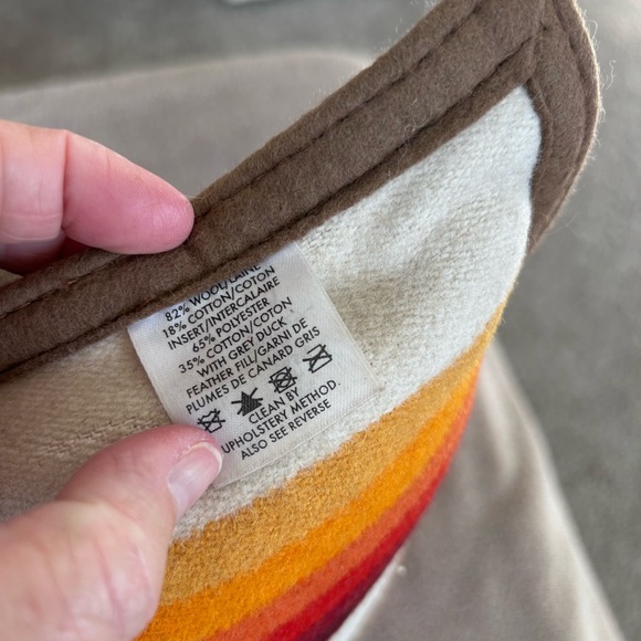 Pendleton Woolen Mills Chief Joseph wool decorative pillow. Nez Perce. Tribal. - Picture 12 of 16